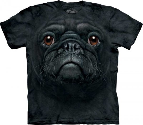 Black Pug Face - T-shirt The Mountain