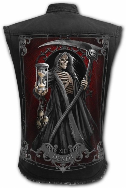 Death Tarot - Sleeveless Denim Spiral