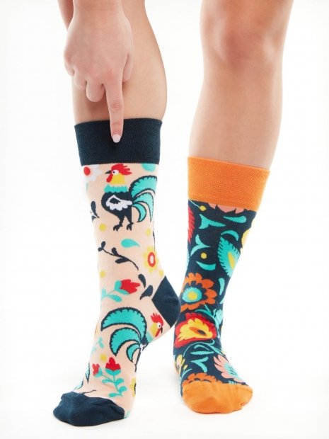 Folk Rooster - Socks Good Mood