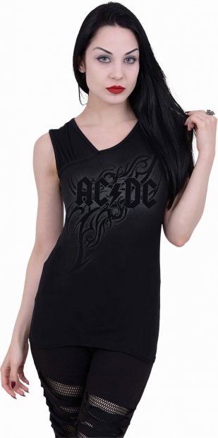 AC/DC Tribal Slant Vest Spiral Spiral