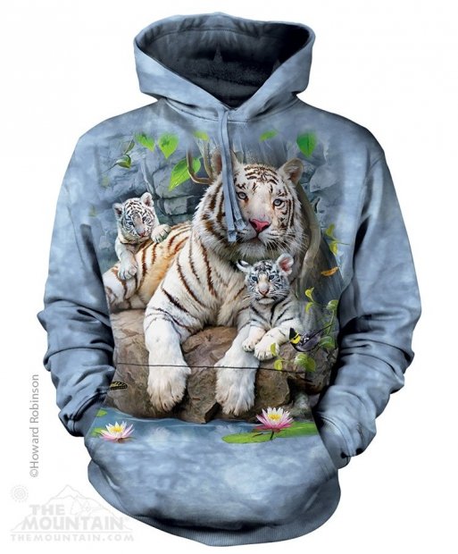 White Tigers of Bengal - Hoodie The Mountain