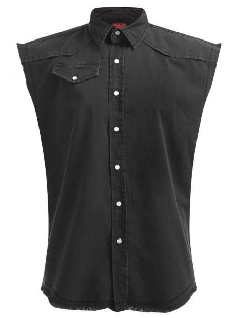 Metal Streetwear - Sleeveless Denim Spiral