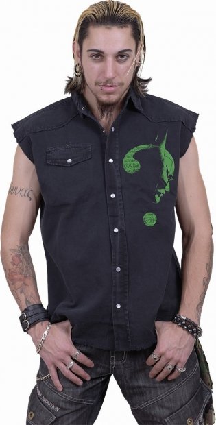 Batman Riddler Glow - Sleeveless Denim