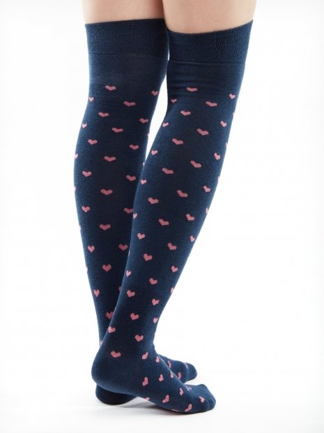 Pink Hearts - Knee Socks Good Mood