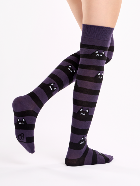 Hidden Cats - Knee Socks Good Mood
