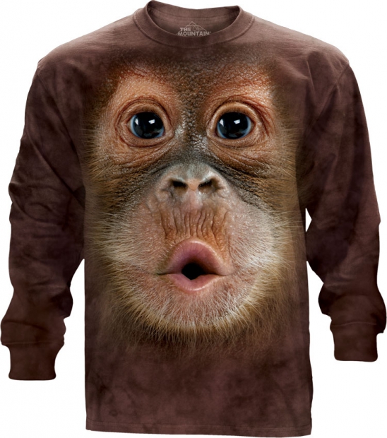 Big Face Baby Orangutan - Longsleeve The Mountain