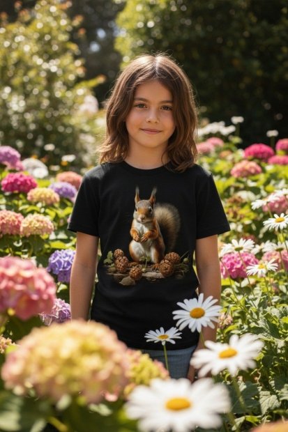 Dziecięca koszulka z wiewiórką Squirrel Food - TCH