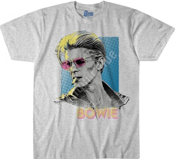 David Bowie Sketch Heather - Liquid Blue
