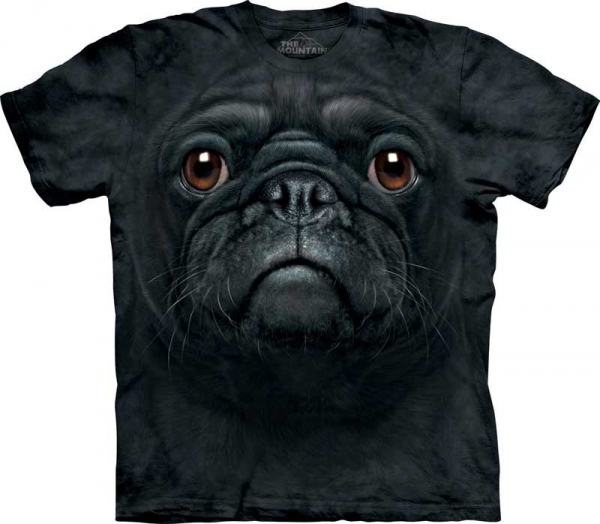 Black Pug Face Mops - T-shirt The Mountain