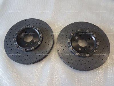 Lamborghini Huracan LP580 LP610 NEW Pair of front ceramic brake discs