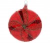 Weihnachtsbaumschmuck Pfefferminzbonbon 10cm - Rot