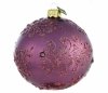 Szklana bombka choinkowa Kula 10cm - Mauve