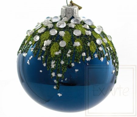 Christmas glass sphere 8cm – Snowberry