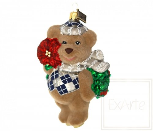 Weihnachtsbaumschmuck Teddy 11 cm – Mit Geschenk