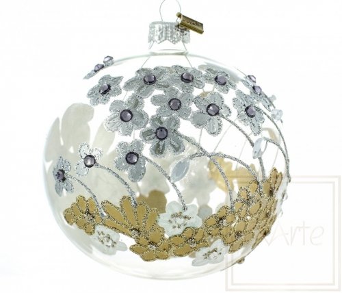 Christmas glass ball 10 cm - Elusive meadow