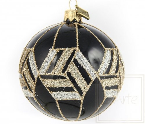 Christmas glass ball 8cm - The gold of Egypt