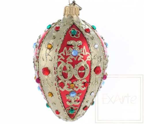 Christmas ornament egg 11cm - Straight from a treasury