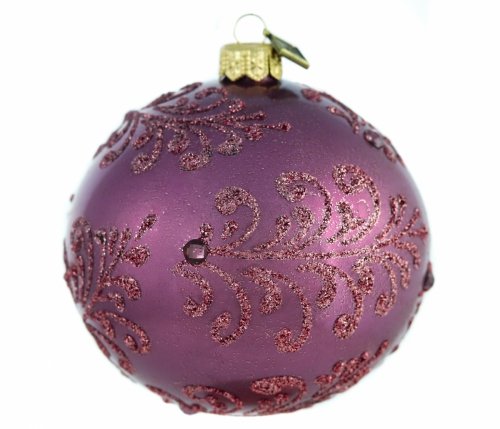 Christmas ornament Ball 10 cm - Mauve