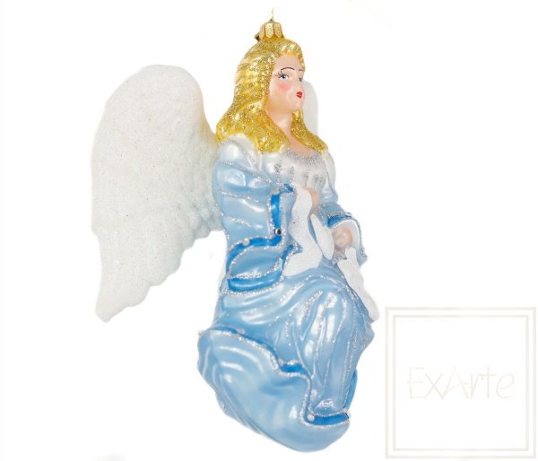 Christmas bauble Blue Angel - 19cm