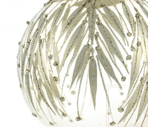 bombka subtelne zdobienia / Transparente Weihnachtskugeln / Transparent christmas tree bauble