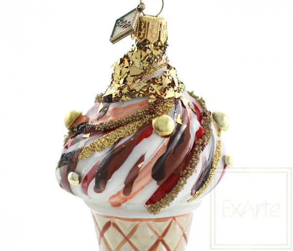 lody w rożku bombki szklane