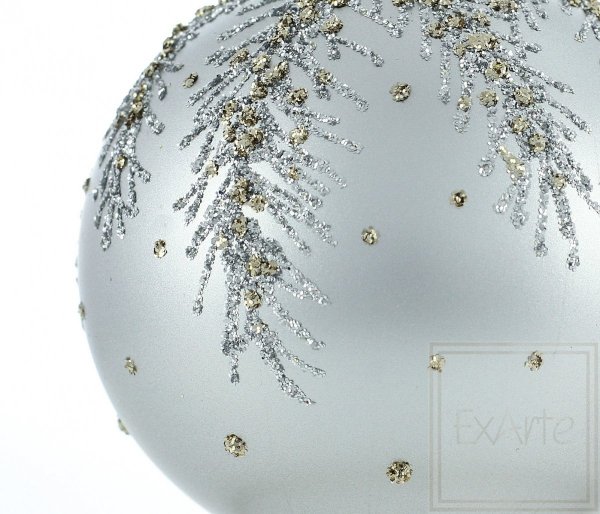 bombki szklane motyw zimy / 10cm Ball - goldener Winter / 10cm ball - golden winter