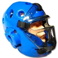 Kask z kratą - piankowy 