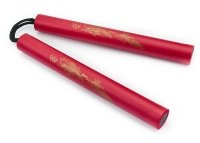 NUNCHAKO TRENINGOWE PRO PIANKOWE CZERWONE 