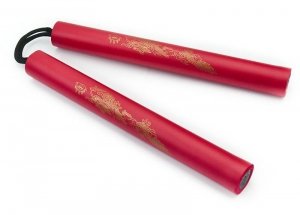 NUNCHAKO TRENINGOWE PRO PIANKOWE CZERWONE