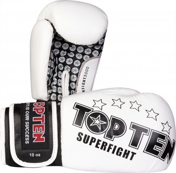 Rękawice bokserskie TOP TEN RTT-SUPERFIGHT 3000 STARS (WAKO APPROVED) 