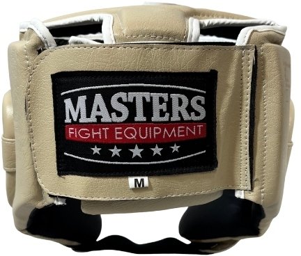Kask bokserski MASTERS KTOP-PU-MATT beżowy 