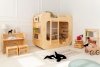 Kinderbett Etagenbett Häuschenbett MUNDO  90x190 ADEKO