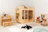 Children's  bunk bed house bed Mila DMP 80x190 ADEKO