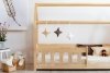 Lit en bois Lit Maison Mila MBP 70x160cm ADEKO