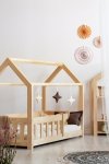 Lit en bois Lit Maison Mila MBP 80x160cm ADEKO
