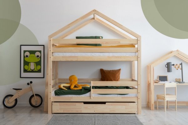 Kinderbett Etagenbett Häuschenbett Mila DMPB 80x200 ADEKO