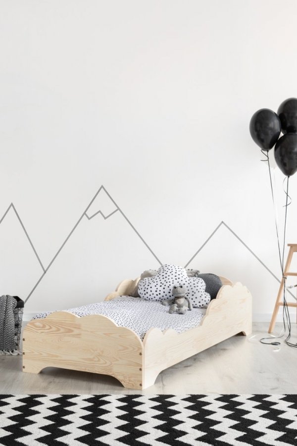 Children wooden bed BOX 9 60x120cm