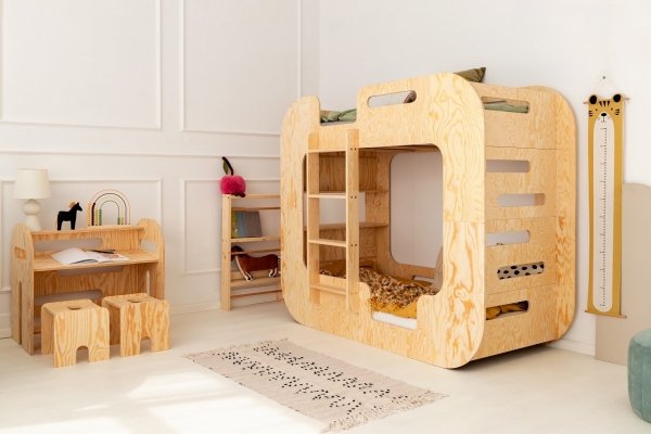 Children's  bunk bed house bed MUNDO  90x190 ADEKO