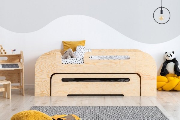 Lit en bois Lit Maison AIKO 80x190cm ADEKO