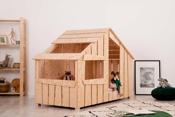 Lit cabane à deux étages FRED 80x190