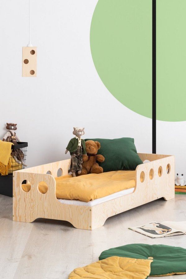 Lit en bois Lit Maison KIKI 5 - L  70x160cm ADEKO
