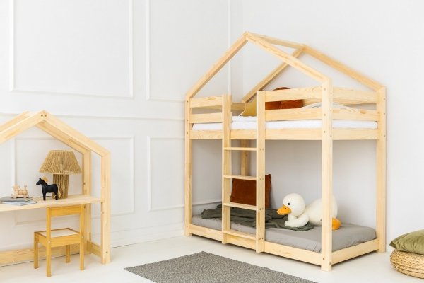 DMPN 80x190cm Łóżko piętrowe dziecięce domek Mila ADEKO