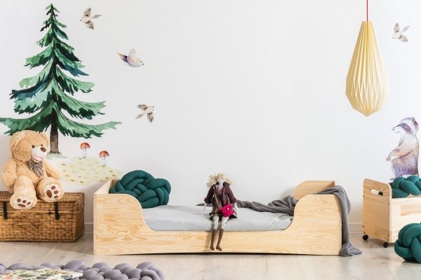 PEPE 6 60x120cm Łóżko drewniane dziecięce