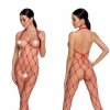 BS091 Bodystocking Czerwony 