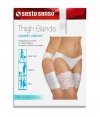 Sesto Senso Thigh Bands gładka beżowa maxi Opaska na uda