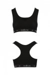 PS010 TOP black biustonosz bawełniany 