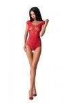 BS064 Bodystocking Czerwony 