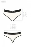 PS008 PANTIES white stringi bawełniane 