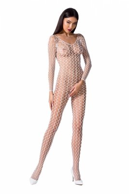 Passion BS068 white Bodystocking