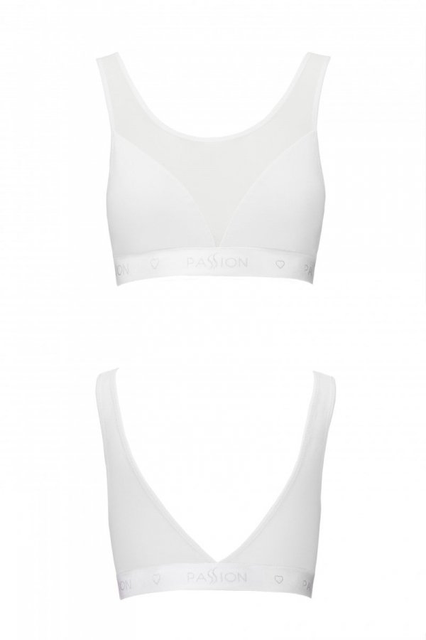 PS002 TOP white biustonosz z siateczką